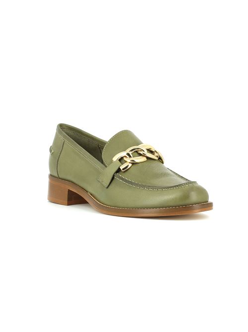 mocassino da donna in pelle verde salvia CARLA ORTI | S801X
